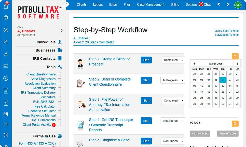 Screenshot of PitBullTax dashboard showcasing key features, flat illustration