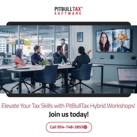 Highlight from a PitBullTax event with industry leaders, flat illustration